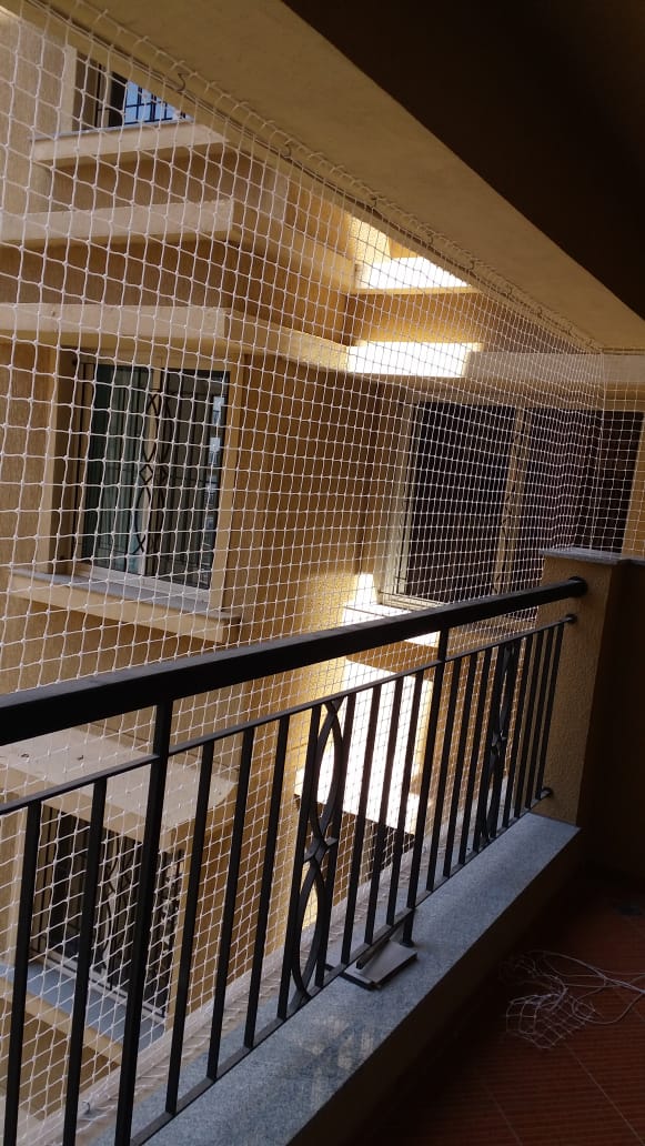 balcony net installation