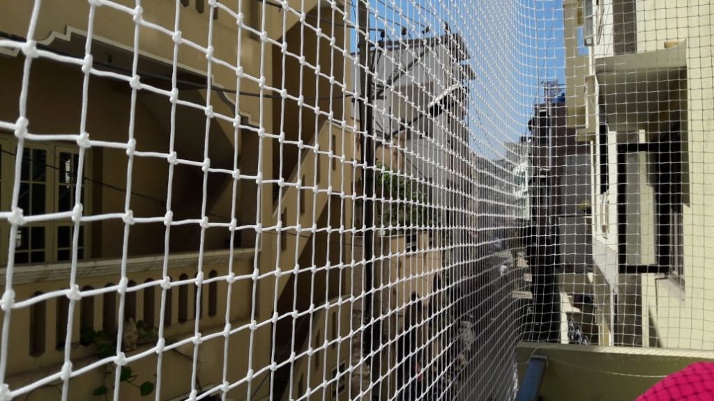 Pigeon net Installation